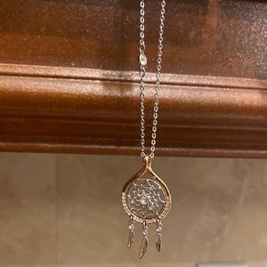 Swarovski Necklace Dream Catcher Two Tone